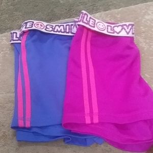 Faded glory blue and purple shorts bundle size 10